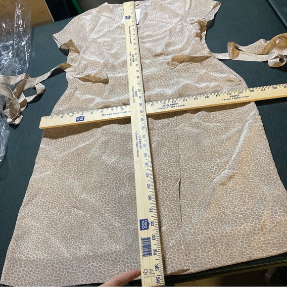 Rungolee Womens NWT Silk Wrap Dress Sz XXS Dainty Event Glam Party Animal Print - Picture 15 of 15